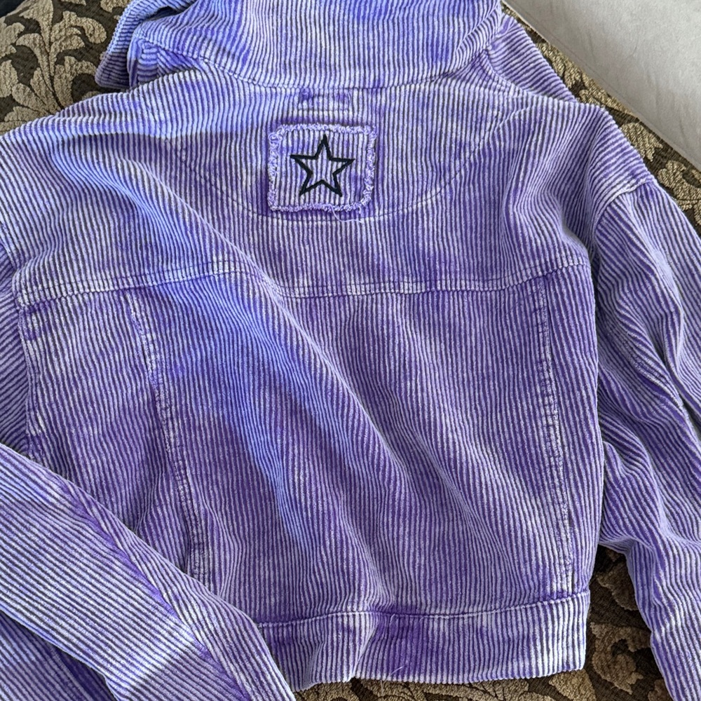 POL Lavender Corduroy Cropped Jacket - Picture 5 of 6